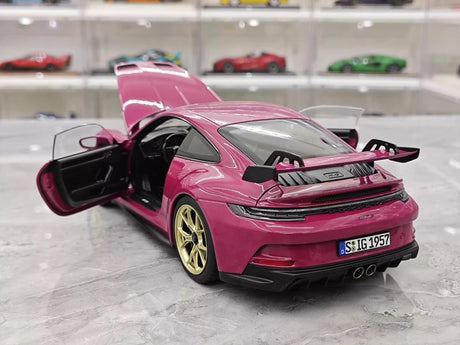 [Norev] 1:18 Porsche 2022 911 GT3 Rubystone Red Model Car Die-Cast