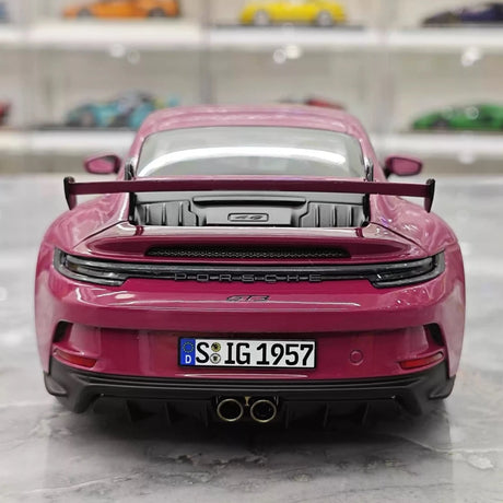 [Norev] 1:18 Porsche 2022 911 GT3 Rubystone Red Model Car Die-Cast