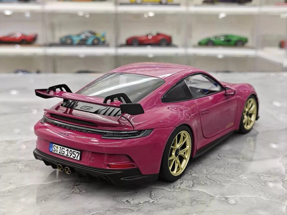 [Norev] 1:18 Porsche 2022 911 GT3 Rubystone Red Model Car Die-Cast