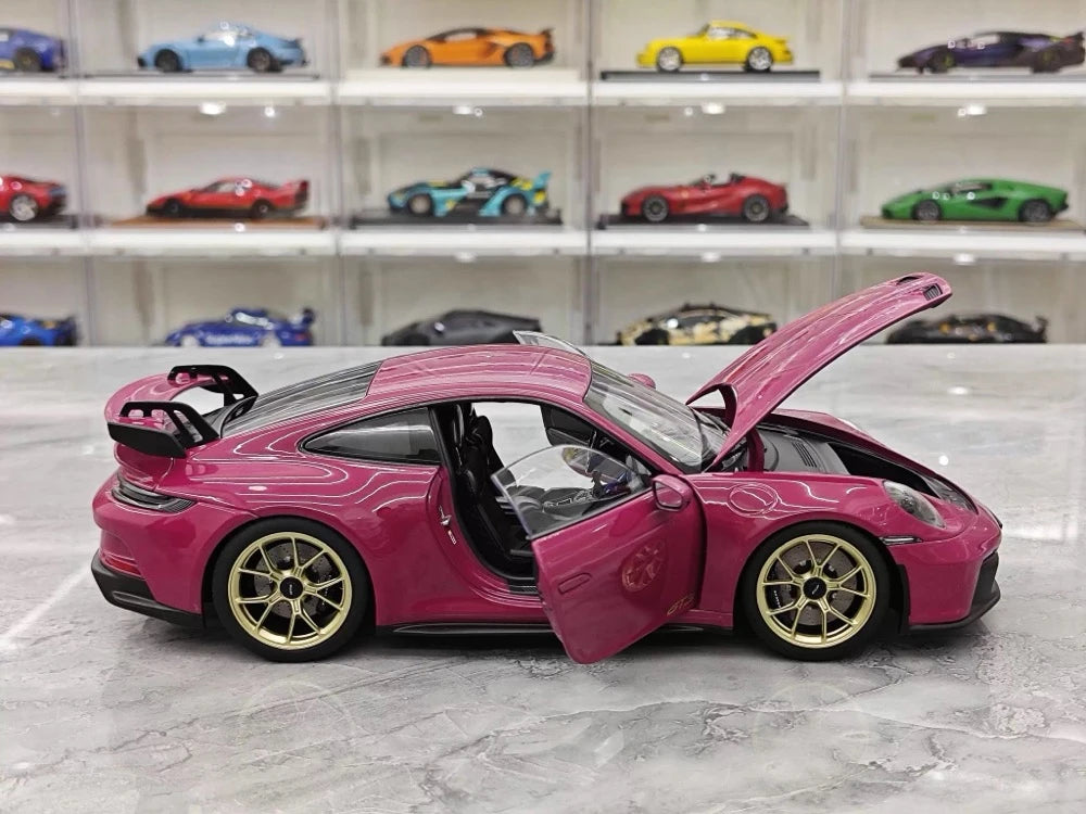 [Norev] 1:18 Porsche 2022 911 GT3 Rubystone Red Model Car Die-Cast