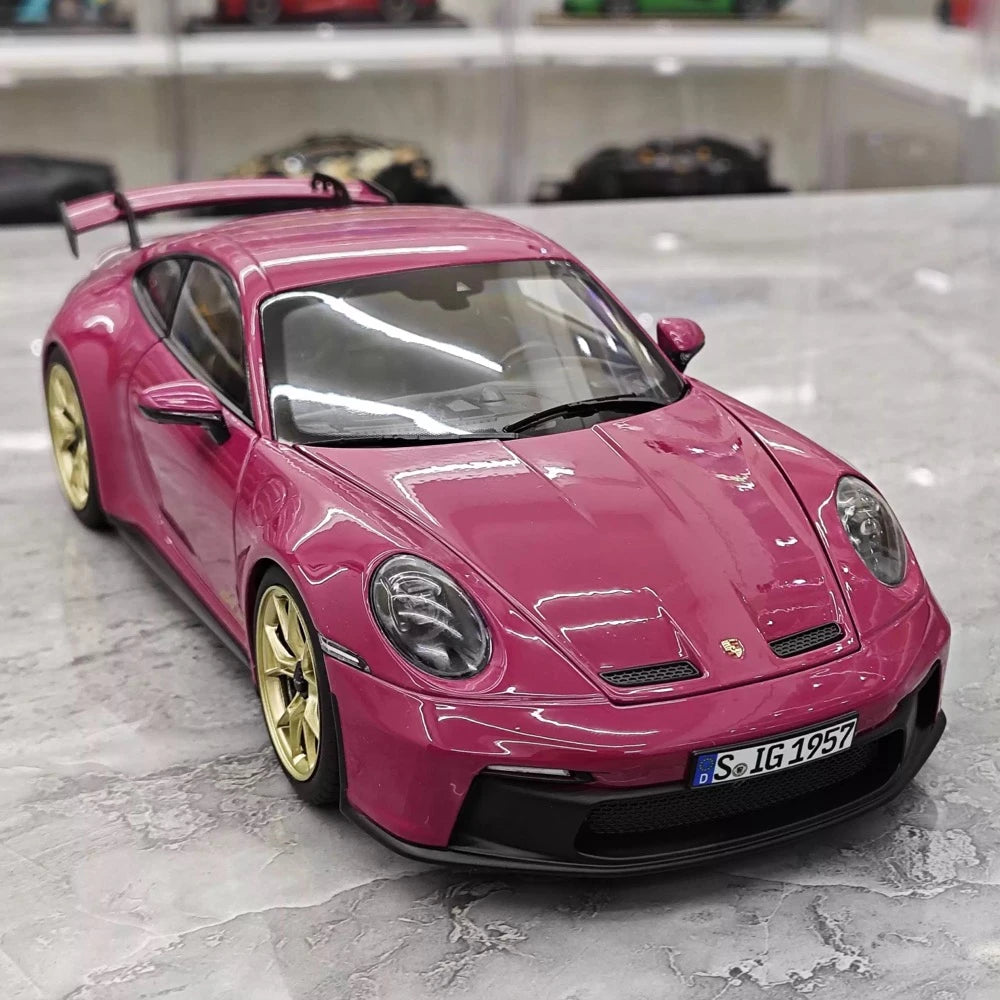 [Norev] 1:18 Porsche 2022 911 GT3 Rubystone Red Model Car Die-Cast