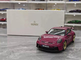 [Norev] 1:18 Porsche 2022 911 GT3 Rubystone Red Model Car Die-Cast