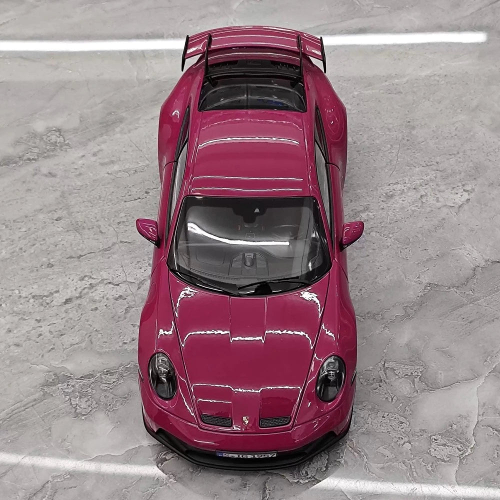 [Norev] 1:18 Porsche 2022 911 GT3 Rubystone Red Model Car Die-Cast
