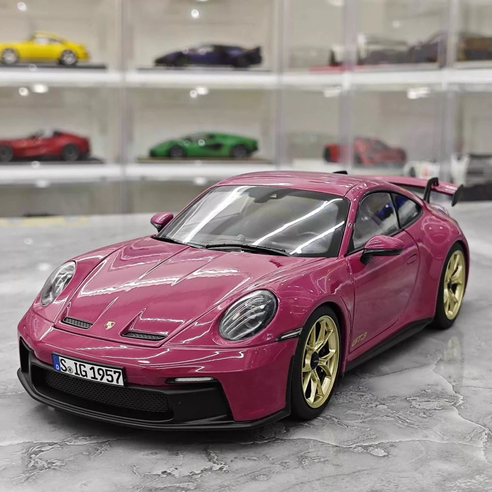 [Norev] 1:18 Porsche 2022 911 GT3 Rubystone Red Model Car Die-Cast