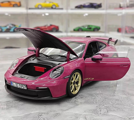 [Norev] 1:18 Porsche 2022 911 GT3 Rubystone Red Model Car Die-Cast