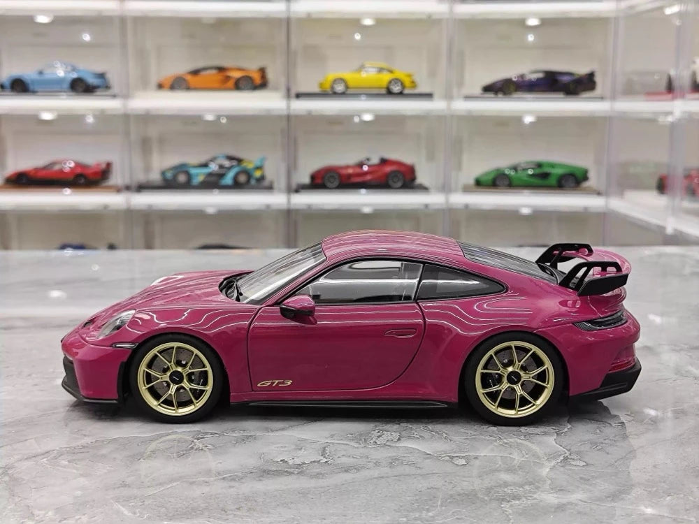 [Norev] 1:18 Porsche 2022 911 GT3 Rubystone Red Model Car Die-Cast