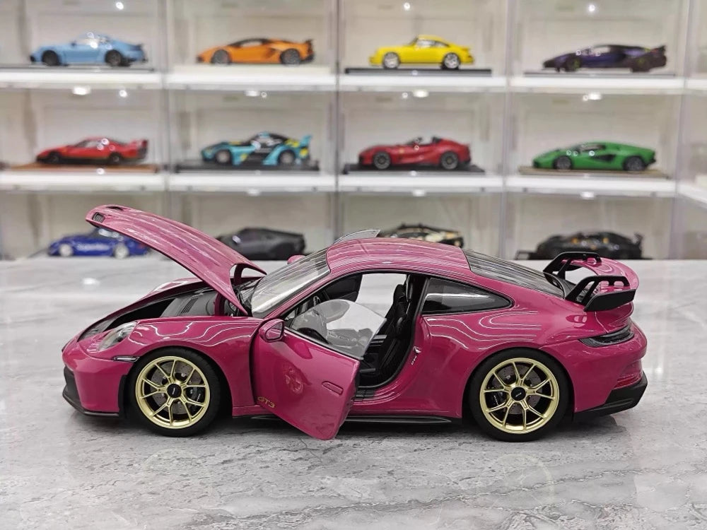 [Norev] 1:18 Porsche 2022 911 GT3 Rubystone Red Model Car Die-Cast
