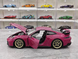 [Norev] 1:18 Porsche 2022 911 GT3 Rubystone Red Model Car Die-Cast