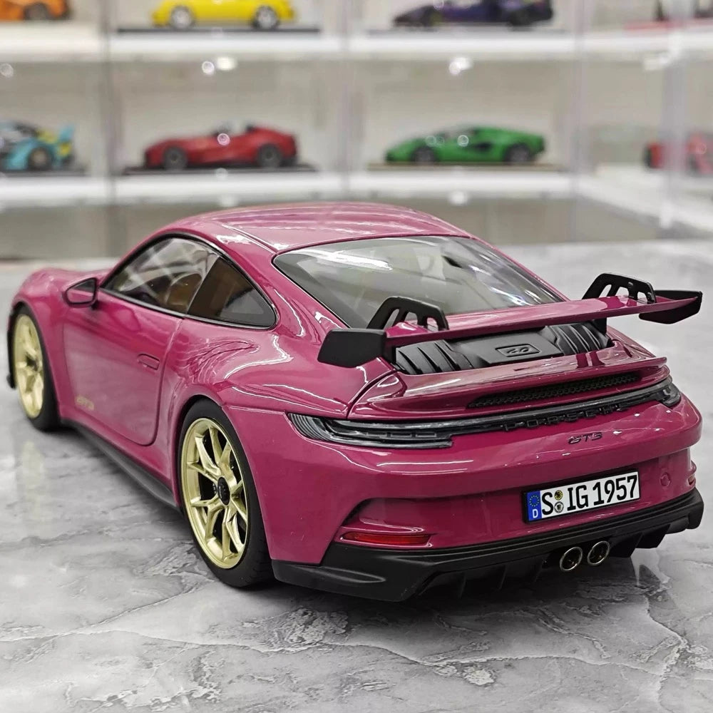 [Norev] 1:18 Porsche 2022 911 GT3 Rubystone Red Model Car Die-Cast