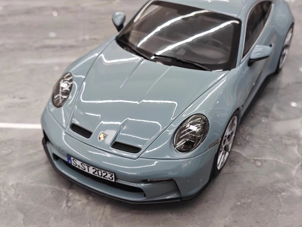 [Norev] 1:18 Porsche 2023 911 S/T Shark Blue Model Car Die-Cast