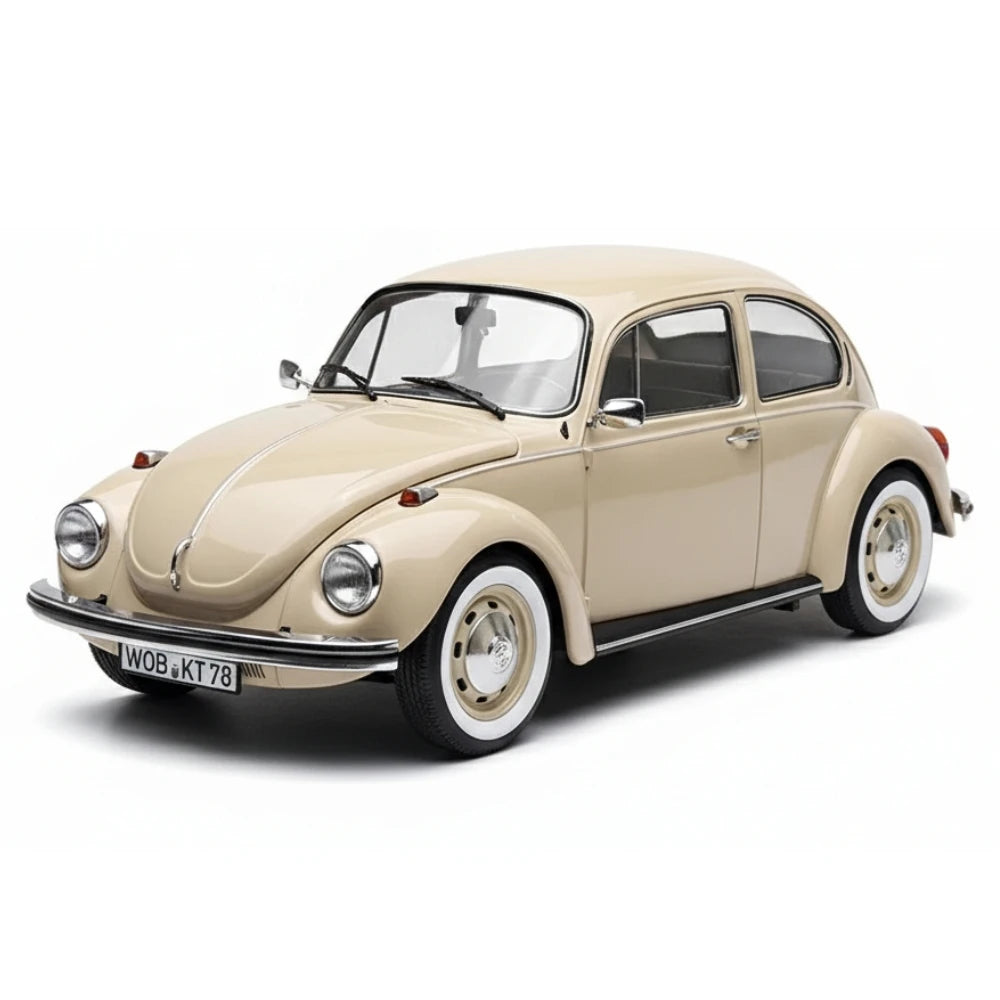 [Norev] 1:18 Volkswagen 1973 Beetle 1303 Off White Model Car Resin