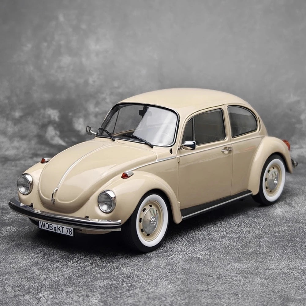 [Norev] 1:18 Volkswagen 1973 Beetle 1303 Off White Model Car Resin