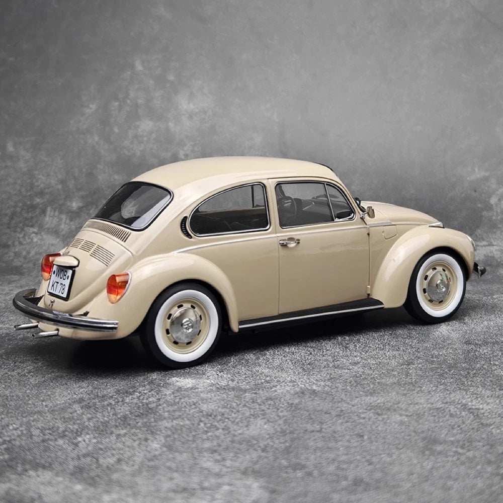 [Norev] 1:18 Volkswagen 1973 Beetle 1303 Off White Model Car Resin