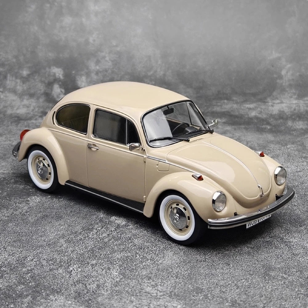 [Norev] 1:18 Volkswagen 1973 Beetle 1303 Off White Model Car Resin