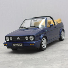 [Norev] 1:18 Volkswagen 1983 Golf MK1 Cabriolet Blue Model Car Resin