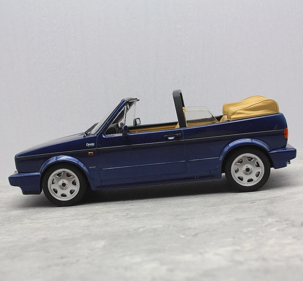 [Norev] 1:18 Volkswagen 1983 Golf MK1 Cabriolet Blue Model Car Resin