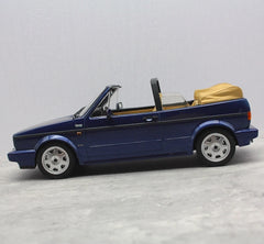 [Norev] 1:18 Volkswagen 1983 Golf MK1 Cabriolet Blue Model Car Resin