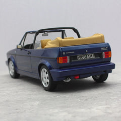 [Norev] 1:18 Volkswagen 1983 Golf MK1 Cabriolet Blue Model Car Resin