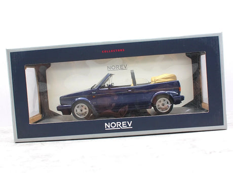 [Norev] 1:18 Volkswagen 1983 Golf MK1 Cabriolet Blue Model Car Resin
