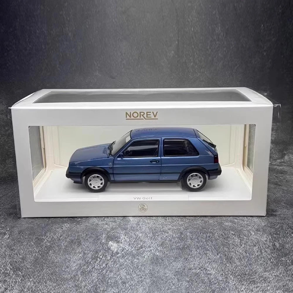 [Norev] 1:18 Volkswagen 1988 Golf Blue Model Car Resin