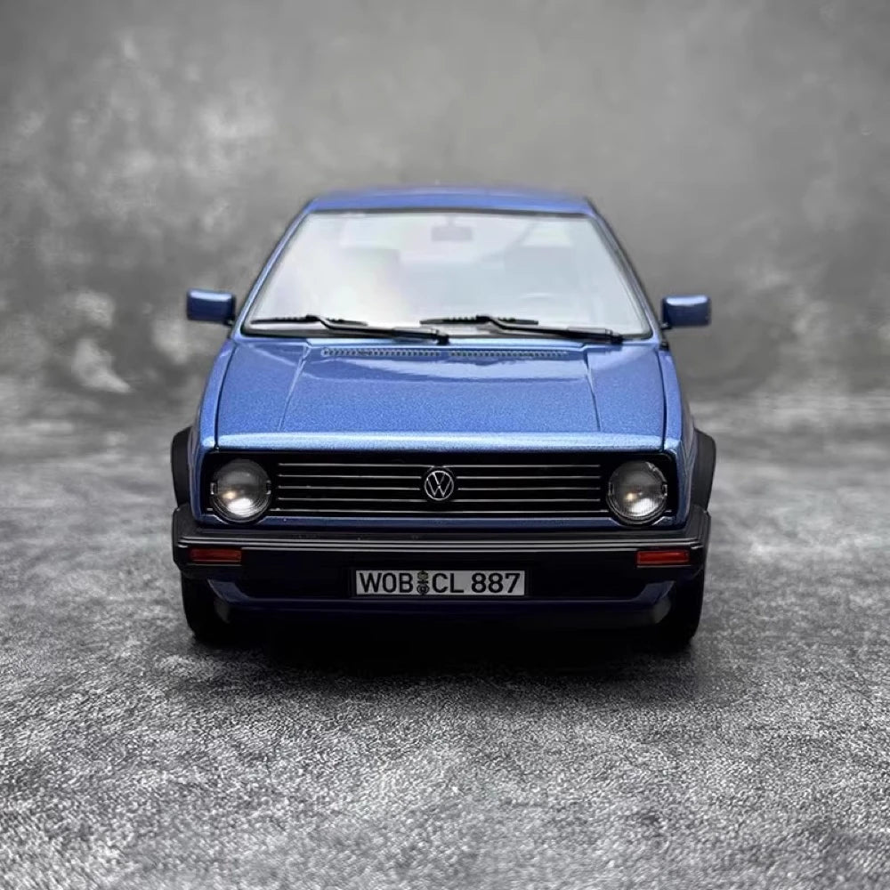 [Norev] 1:18 Volkswagen 1988 Golf Blue Model Car Resin