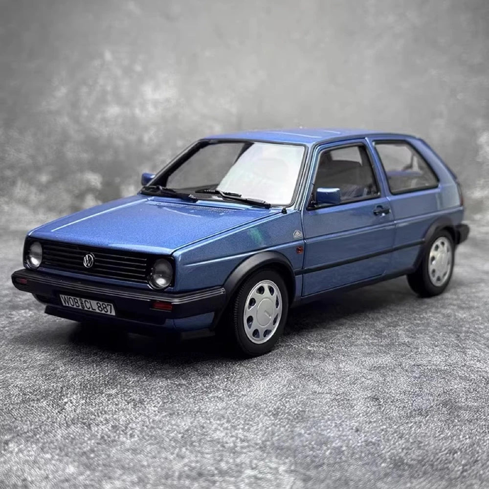 [Norev] 1:18 Volkswagen 1988 Golf Blue Model Car Resin