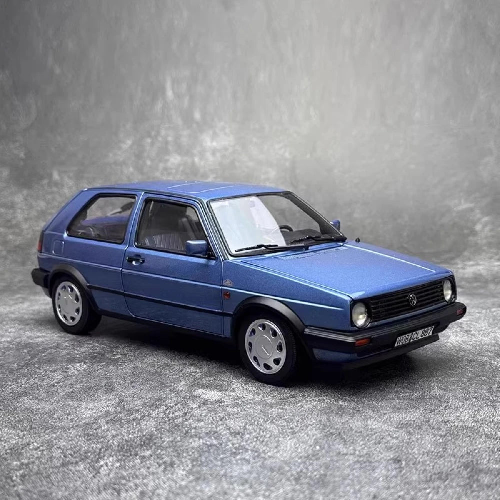 [Norev] 1:18 Volkswagen 1988 Golf Blue Model Car Resin