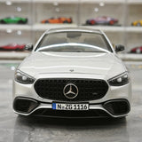NZG Mercedes-AMG 2023 S 63 E 퍼포먼스 V223 하이테크 실버 1:18 – 수집용 다이캐스트 모델 다이캐스트