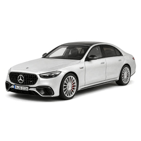 NZG Mercedes-AMG 2023 S 63 E Performance V223 Hightech Silver 1:18 – Collectible Diecast Model Die-Cast