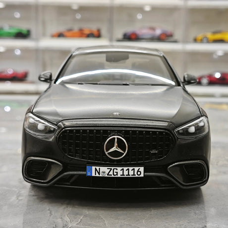 NZG Mercedes-AMG 2023 S 63 E Performance V223 Nightblack Magno 1:18 – Collectible Diecast Model Die-Cast
