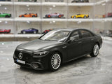 NZG Mercedes-AMG 2023 S 63 E Performance V223 Nightblack Magno 1:18 – modelo de coleção em metal fundido