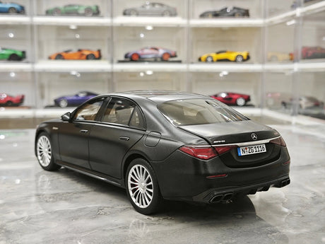 NZG Mercedes-AMG 2023 S 63 E Performance V223 Nightblack Magno 1:18 – Collectible Diecast Model Die-Cast
