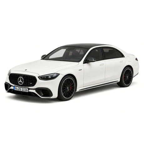 NZG Mercedes-AMG 2023 S 63 E Performance V223 Opalith White 1:18 – Collectible Diecast Model Die-Cast
