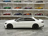 NZG Mercedes-AMG 2023 S 63 E 퍼포먼스 V223 오팔리스 화이트 1:18 – 수집용 다이캐스트 모델 다이캐스트