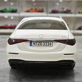NZG Mercedes-AMG 2023 S 63 E 퍼포먼스 V223 오팔리스 화이트 1:18 – 수집용 다이캐스트 모델 다이캐스트