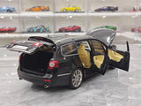 [NZG] 1:18 Volkswagen 2008 Passat R36 Estate Black Model Car Die-Cast