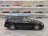 [NZG] 1:18 Volkswagen 2008 Passat R36 Estate Black Model Car Die-Cast
