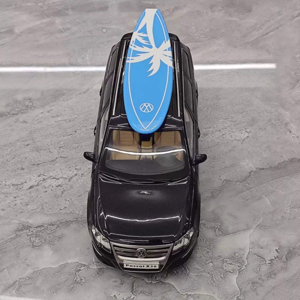 [NZG] 1:18 Volkswagen 2008 Passat R36 Estate nero modellino di auto Die-Cast