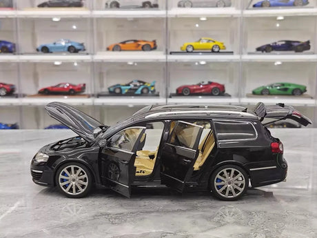 [NZG] 1:18 Volkswagen 2008 Passat R36 Estate Black Model Car Die-Cast