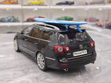 [NZG] 1:18 Volkswagen 2008 Passat R36 Estate Black Model Car Die-Cast