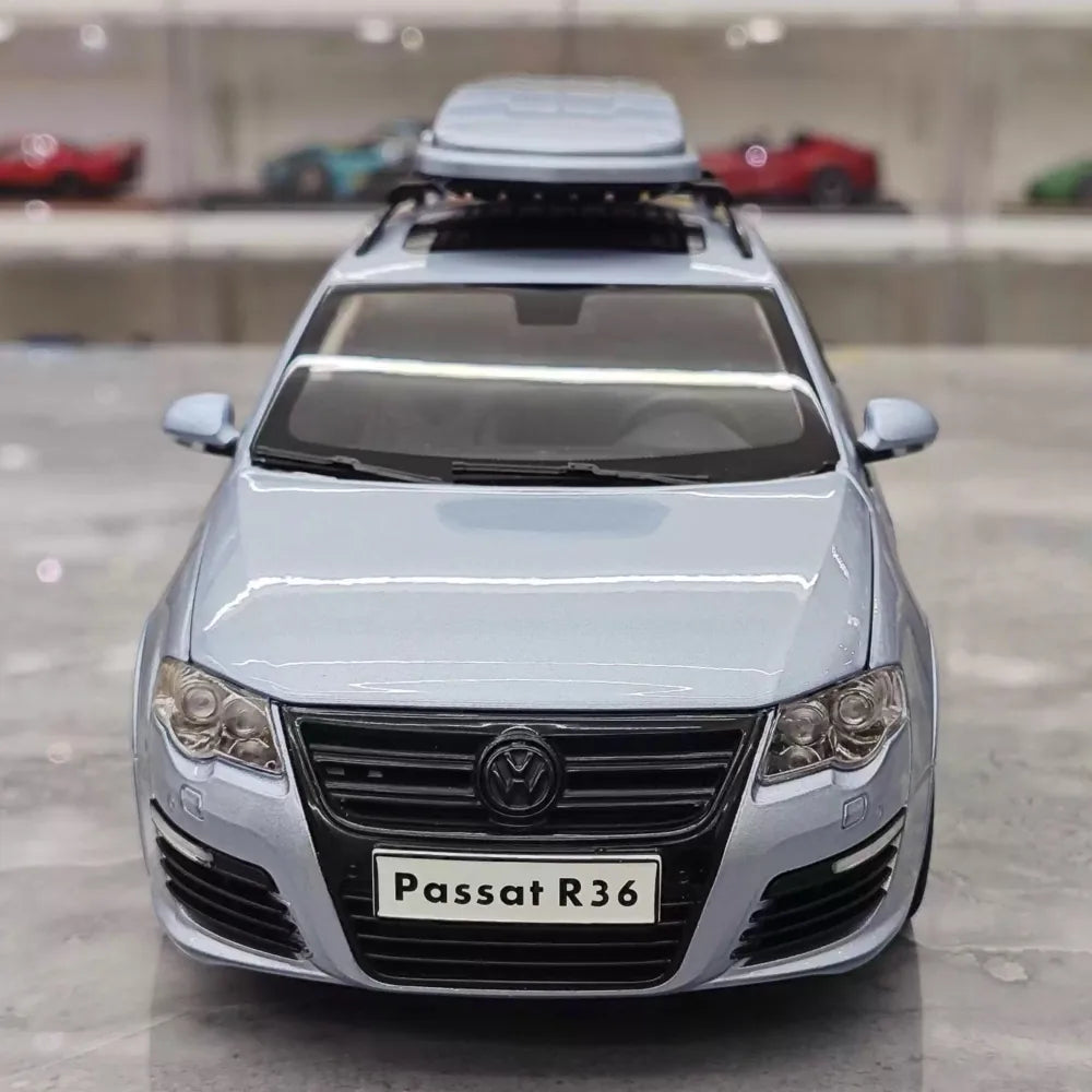 [NZG] 1:18 Volkswagen 2008 Passat R36 Estate Blue Model Car Die-Cast
