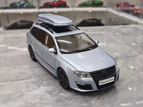 [NZG] 1:18 Volkswagen 2008 Passat R36 Estate Blue Model Car Die-Cast