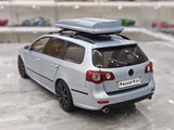 [NZG] 1:18 Volkswagen 2008 Passat R36 Estate blu modellino di auto Die-Cast