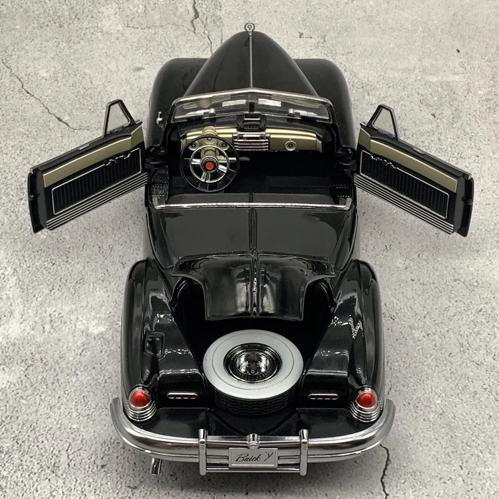 [SunStar] 1:18 Buick 1938 Y-Job Black Model Car Die-Cast