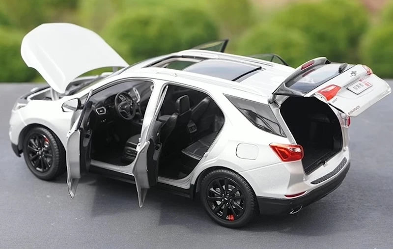 [OEM] 1:18 Chevrolet 2018 Equinox Redline argento modellino di auto Die-Cast