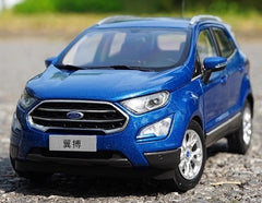 [OEM] 1:18 Ford 2018 EcoSport Blue Model Car Die-Cast