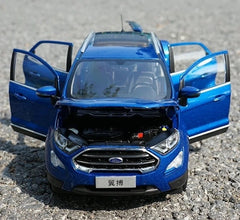 [OEM] 1:18 Ford 2018 EcoSport Blue Model Car Die-Cast