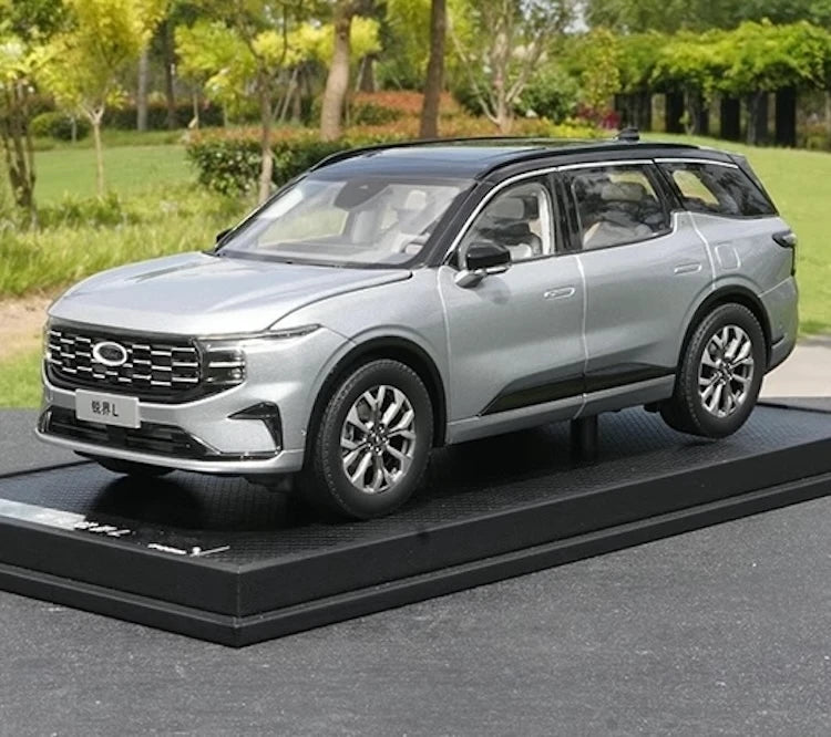 [OEM] 1:18 Ford 2023 Edge grigio modellino di auto Die-Cast