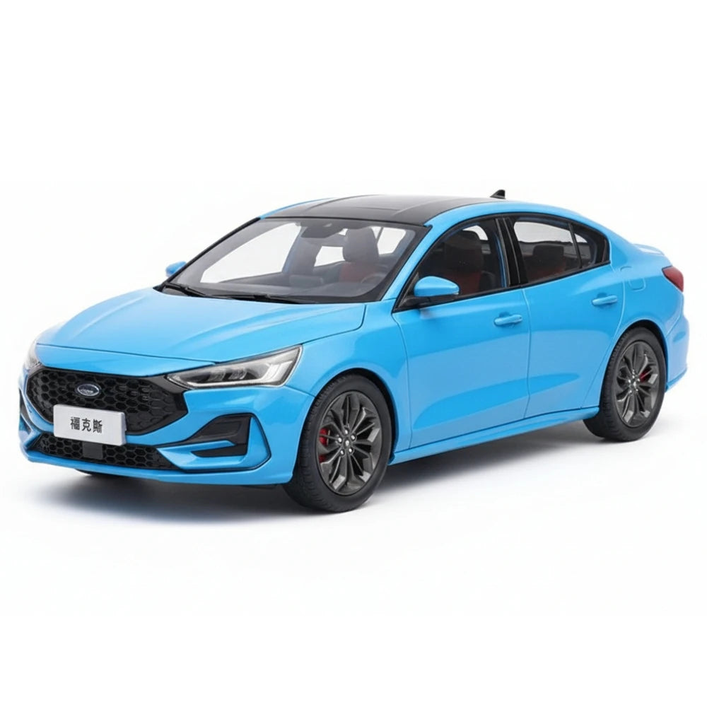[OEM] 1:18 Ford 2022 Focus Blue Model Car Die-Cast