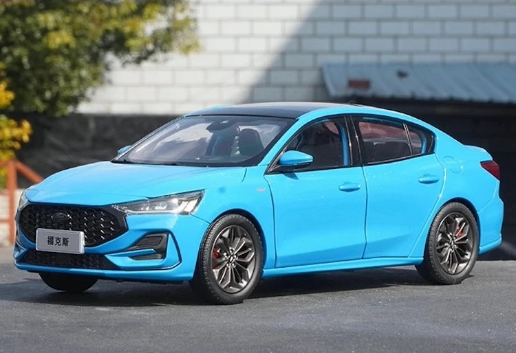 [OEM] 1:18 Ford 2022 Focus Blue Model Car Die-Cast